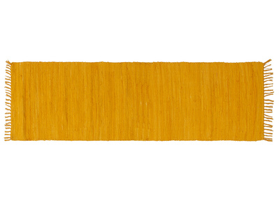 Alfombra de pasillo color amarillo comino 60 × 200 cm AUBAGNE